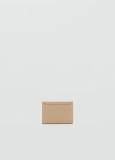 Mango Porte-cartes Simili-cuir Vanille - Femme - Taille Unique -