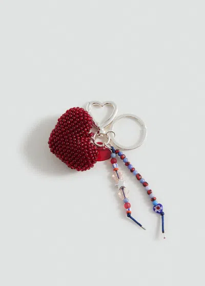 Mango Porte-clés Caur Perles Fantaisie Rouge - Enfants - Taille Unique -  Kids In Multi