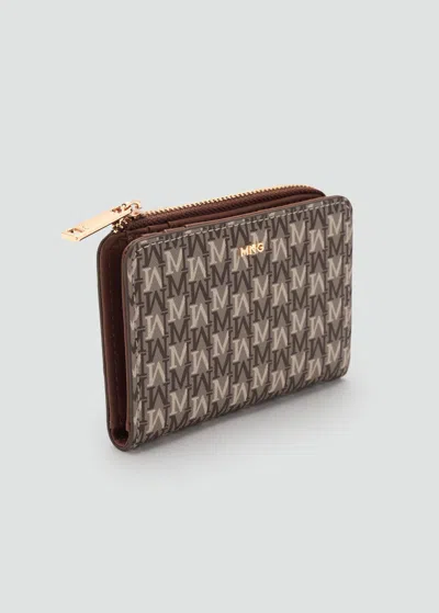 Mango Portefeuille P- Marron Moyen - Femme - Taille Unique -  In Brown