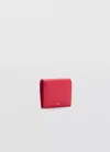Mango Small Wallet With Saffiano Effect In Red