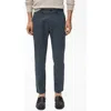 Mango Prato Crop Tapered Stretch Cotton Chinos In Blue