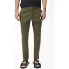 Mango Prato Crop Tapered Stretch Cotton Chinos In Green