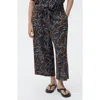 Mango Print Crop Wide Leg Pants
