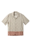 Mango Printed Camp Shirt In Neutral