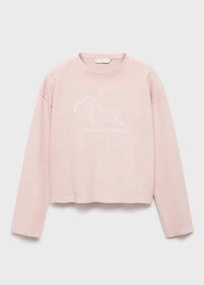 Mango T-shirt Rose - Enfants - 13-14 Ans -  Kids In Pink