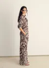 Mango Printed Cotton Trousers In Multi
