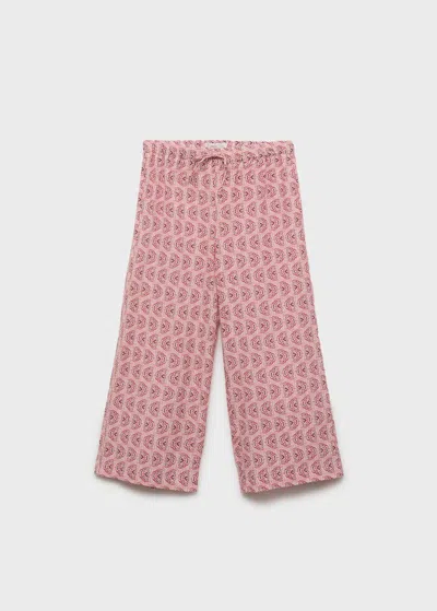 Mango Pantalon Rose - Enfants - 7-8 Ans -  Kids