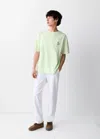 Mango Printed Cotton-blend T-shirt In Lime