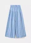 Mango Printed Culotte Pants In Blue