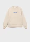 Mango Sweat Brodé Et Imprimé Sable - Enfants - 7-8 Ans -  Kids In Brown