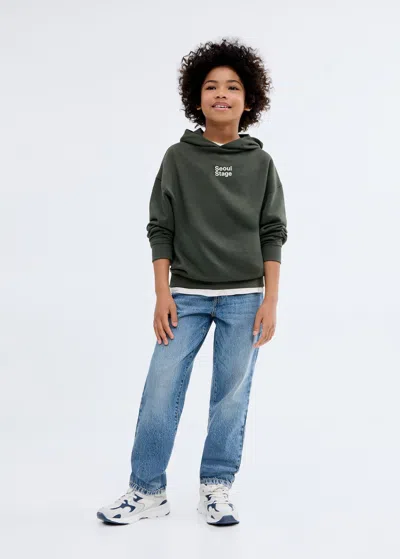 Mango Sweat-shirt Imprimé Capuche Vert Forêt - Enfants - 13-14 Ans -  Kids In Blue