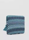 Mango Printed Laptop Case In Blue