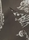 Mango Printed Scarf In Brown