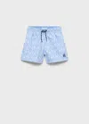 Mango Maillot De Bain Bleu Ciel - Enfants - 9-10 Ans -  Kids In Bleu Ciel