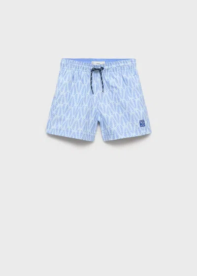Mango Maillot De Bain Bleu Ciel - Enfants - 9-10 Ans -  Kids