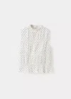 Mango Printed Top In Off White