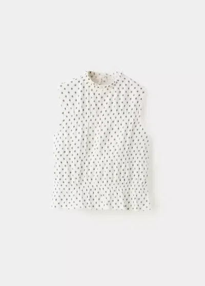 Mango Kids' Printed Top In Off White