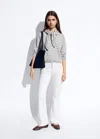 Mango Pull 100 % Coton À Rayures Effet Cape