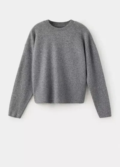 Mango Pull Détail Clous In Gris Chiné Foncé