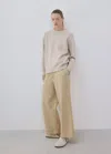 Mango Pull En Maille À Col Rond In Gris Clair/pastel