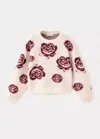 Mango Pull En Maille À Imprimé Floral In Neutral