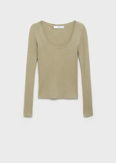 Mango Sweater Khaki