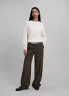 Mango Pull Maille Ajourée Losanges In White