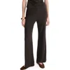 Mango Pull-on Straight Leg Pants In Brown