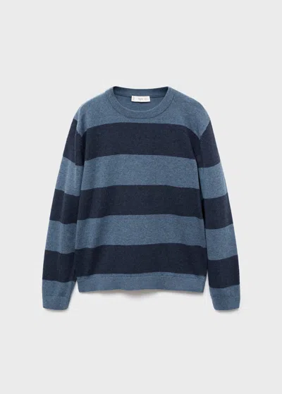 Mango Pull-over En Maille À Rayures Bleu - Enfants - 13-14 Ans -  Kids In Blue
