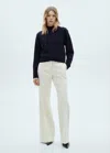 Mango Knitted Sweater With Jewel Buttons Dark Navy