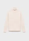 Mango Pull-over Maille Col Montant Beige - Enfants - 7-8 Ans -  Kids In Neutral