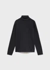 Mango Turtleneck Knit Sweater In Gray