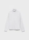 Mango Pull-over Maille Col Montant Gris Chiné Clair - Enfants - 11-12 Ans -  Kids In White
