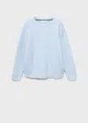 Mango Pull-over Maille Coton Bleu Ciel - Enfants - 13-14 Ans -  Kids In Blue