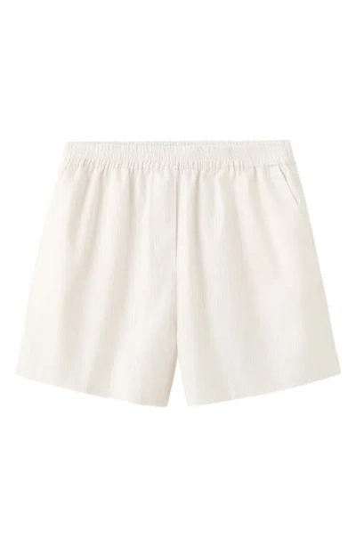 Mango Pull-on Cotton Shorts In Pink