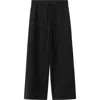 Mango Pull-on Straight Leg Pants In Black