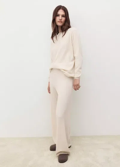 Mango Pull-over 100 % Cachemire In White