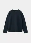 Mango Pull-over 100 % Coton Maille Fine In Blue