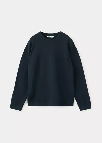 Mango Kids' Pull-over 100 % Coton Maille Fine In Blue