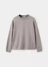 Mango Pull-over 100 % Coton Maille Fine In Neutral