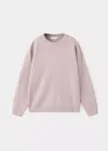 Mango Pull-over 100 % Coton Maille Fine In Violet Clair/pastel