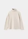 Mango Pull-over Maille Col Montant In Gray