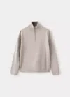 Mango Pull-over Maille Col Montant In Neutral