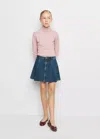 Mango Pull-over Maille Col Montant In Pink