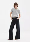 Mango Pull-over Maille Col Polo In Blue