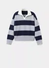 Mango Pull-over Rayures Col Polo In Multi