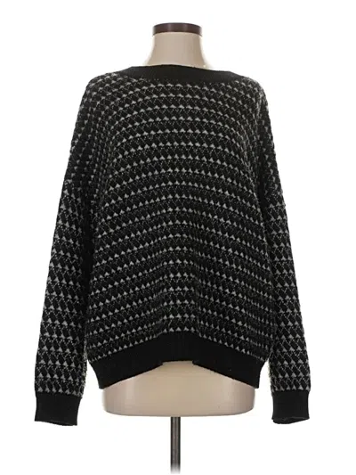 Pre-owned Mango Pullover Sweater In Black