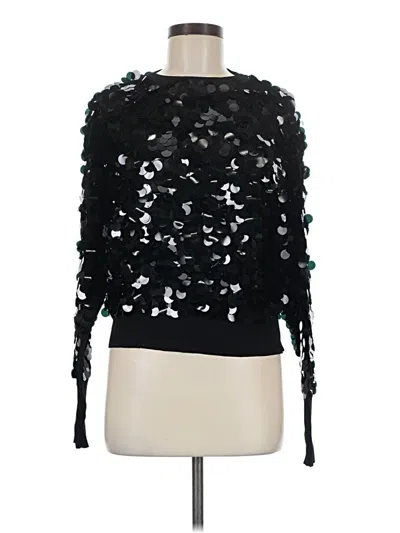 Pre-owned Mango Pullover Sweater In Black