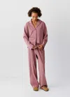 Mango Pyjama Complet 100 % Coton In Pink