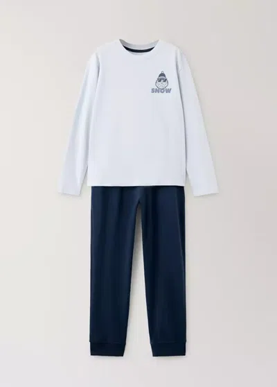 Mango Kids' Pyjama Complet En Coton Imprimé In Multi